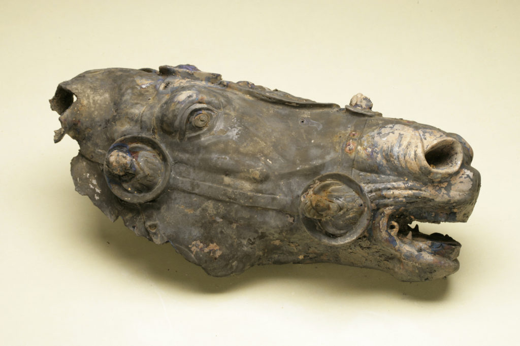 A lucky farmer was awarded $1.8 million when he discovered a 2,000-year-old Roman bronze horse head weighing about 55 pounds. It was found underwater in a 36-foot well on his property. ‎ - Work To World