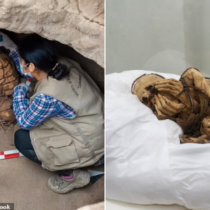 Ancient Mystery Revealed: 1,000-Year-Old Mummy Discovered Tied with Rope in Subterranean Tomb, Face Concealed