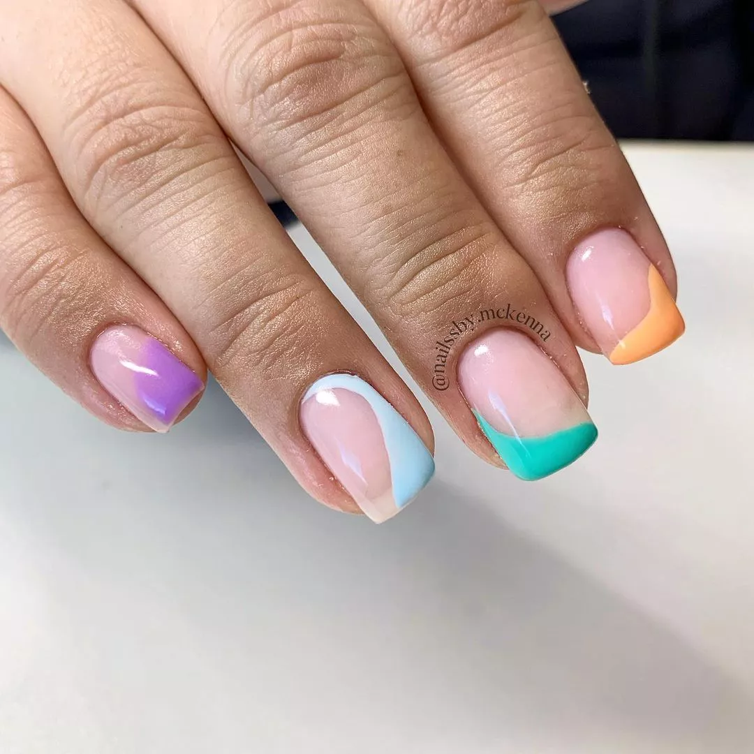 90s nails Abstract Spring