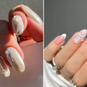 15 Spring Wedding Nail Ideas, From Pearly Tips to White Chrome