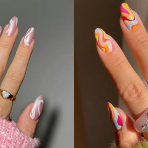 11 Pink Swirl Nail Ideas to Spin Into Summer