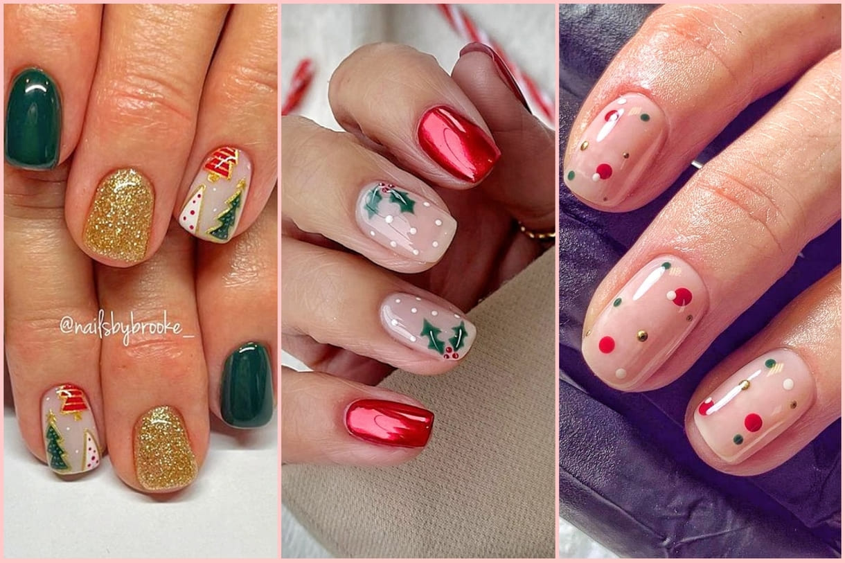 Short X-Mas Nail Design