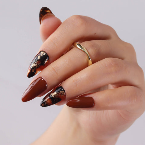 Tortoiseshell-nail-design