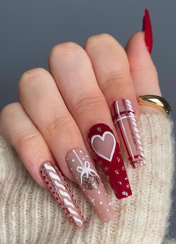 winter nail ideas, christmas nails, christmas nail ideas, winter nail ideas, festive nails, christmas nail art design #winternails2020 #christmasnails2020