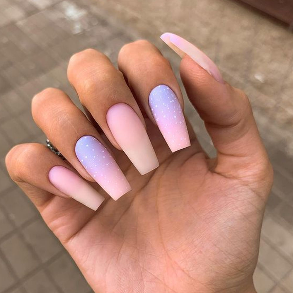 Matte Coffin Nails