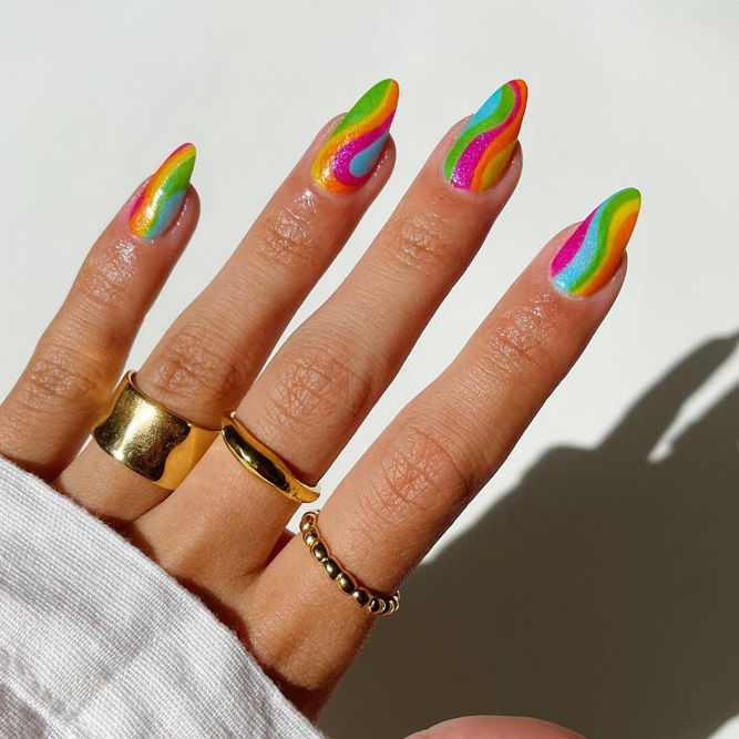 Rainbow Nails