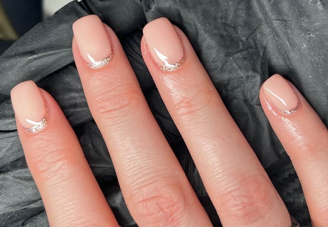 short nail design ideas ɴuᴅᴇ acrylic