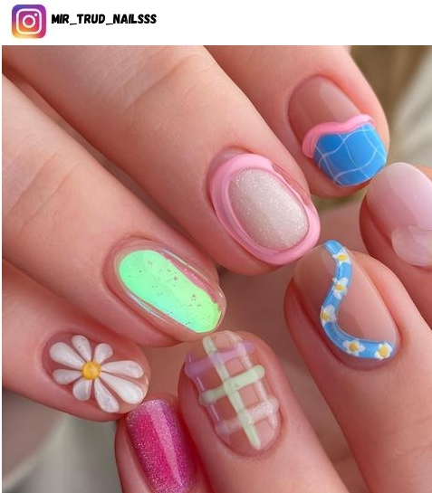 trendy korean nail design