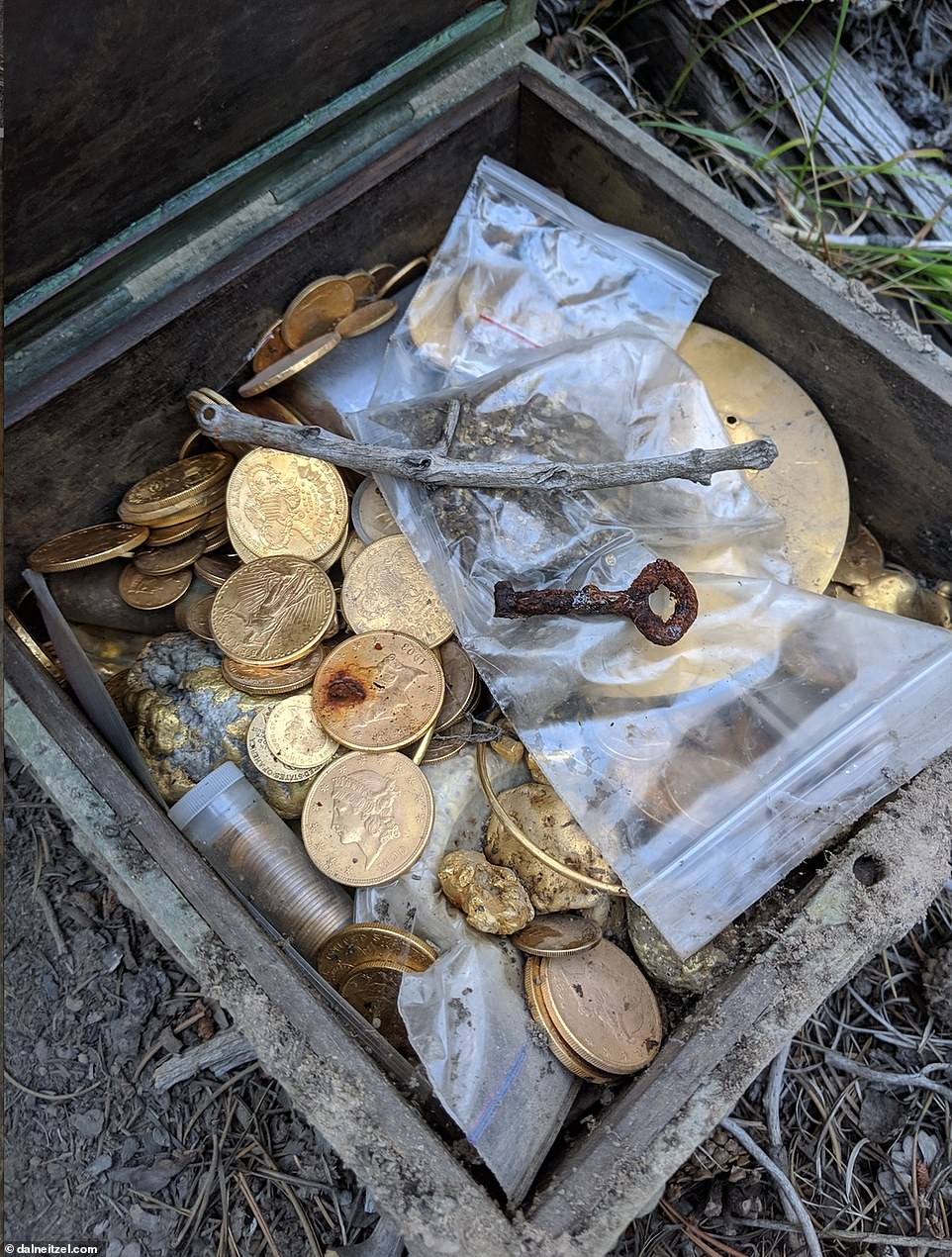 PICTURED: Forrest Fenn's million treasure chest after it was found by an anonymous explorer | Daily Mail Online