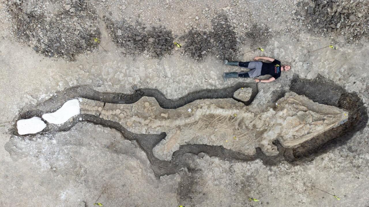 Giant 180-million-year-old ‘sea dragon’ fossil found in UK reservoir 1