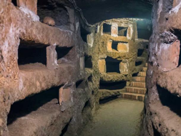 Catacombe di San Pancrazio under the basilica in Trastevere, Rome. (Frankix / Adobe Stock)