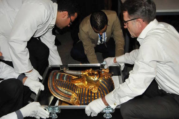 The Beard Is Back: Beeswax Fixes King Tut's Broken Goatee