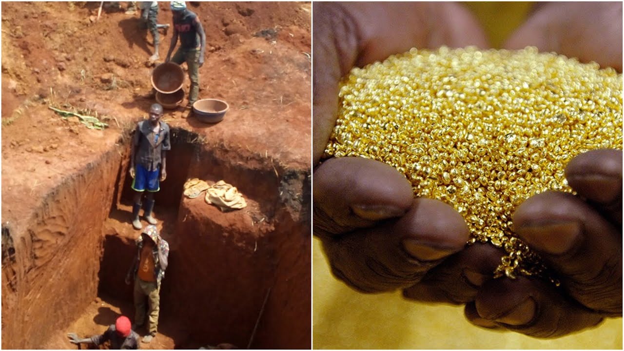 UNE MONTAGNE D' OR DANS UN VILLAGE EN RDC - YouTube