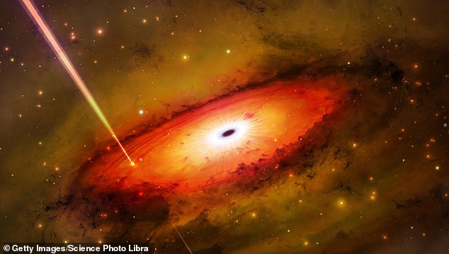 A variety of cosmic activity may be capable of generating gamma-ray bursts as the National Science Foundation's NOIRLab in Arizona proposed a case (illustrated above) that may have originated with the the collision of stars or stellar remnants near a supermᴀssive black hole