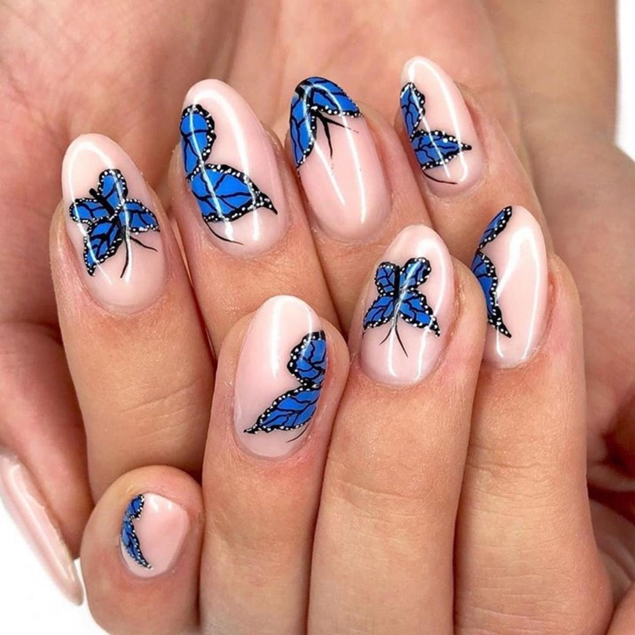 23 Beautiful ʙuттerfly Nail Designs To Copy (2023) The Trend Spotter |  peacecommission.kdsg.gov.ng