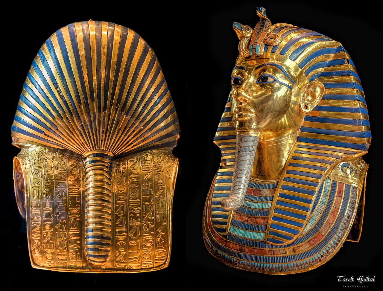 The Golden Mask of King Tutankhamun (King Tut) — Aux Trois Crayons