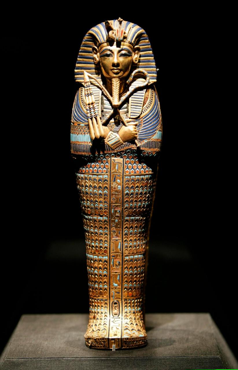  Scott believes his "discovery" proves the Ancient Egyptians came from Mars. Pictured is the sarcophagus of King Tutankhamen