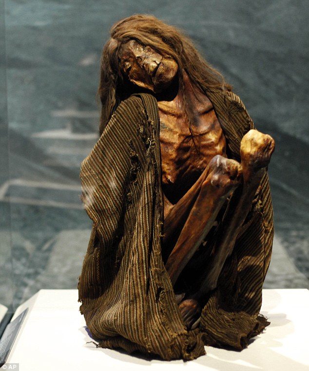 'Seated for Eternity': One of the mummies from Peru that will be shown at the Franklin Insтιтute in Philadelphia starting this weekend