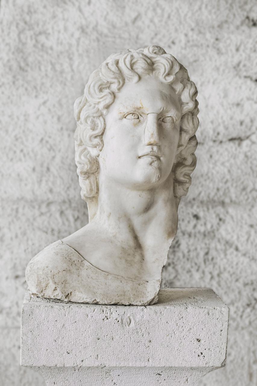 Bust of the sun-god Helios, Ancient Agora Museum...