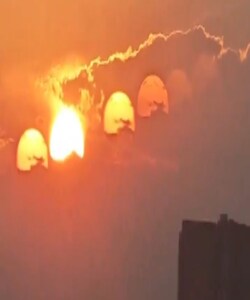 7 suns' appear in China's sky? Watch the viral video of this bizarre  phenomenon