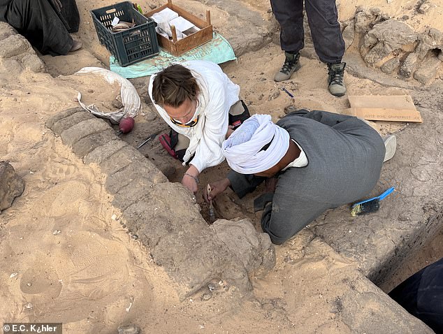 Clever: Thanks to careful digging methods and various new archaeological technologies, experts were also able to establish that Meret-Neith's tomb complex was built in several construction phases and over a relatively long period of time