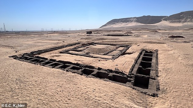 Theory: Archaeologists believe that this burial site in Abydos, central Egypt, may actually be the final resting place of Egypt's forgotten 'female king', Meret-Neith