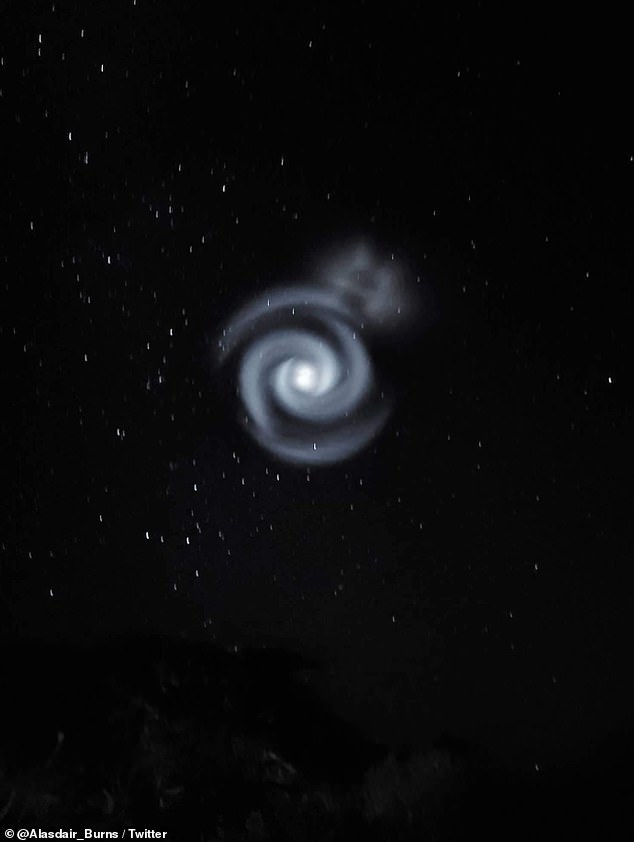 New Zealanders witnessed a nearly identical event in 2022 when a glowing blue swirl appeared in the night sky, which was created by a SpaceX Falcon 9 booster