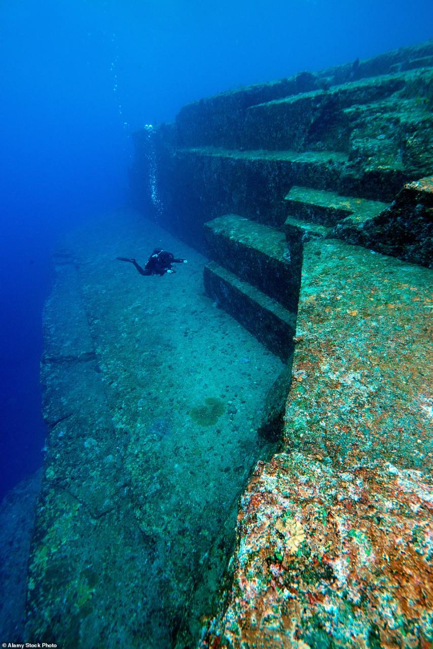 With 80 percent of our oceans unmapped, and still revealing ancient mysteries like Yonaguni Jima, the 'Japanese Atlantis,' not to mention unexplored caves and the dark side of the moon, they argue there's plenty of space for a 'stealth' civilization. 'If another intelligent species had inhabited Earth (or Mars) long before Homo sapiens, it is possible that we could have no idea,' the trio notes in their article , which is set to appear in the journal Philosophy and Cosmology this June. The work is a collaboration between scientists who have independently tried to make sure that all viable theories are considered for the UFO mystery, which has seen a major effort effort for government declassification in recent months.