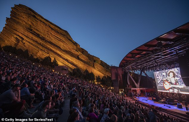 About a dozen Red Rock Amphitheater employees reportedly saw a UFO in the Colorado sky around 1am on June 5, following a concert headlined by the rock band All Time Low. (pictured: stock pH๏τo)