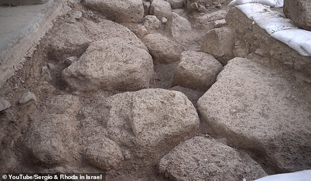 They lifted the top floor, revealing giant boulders that were hundreds of years older