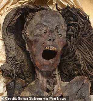 Known as the Screaming Woman, the mummy was found in 1935 in Deir Elbahari, Egypt