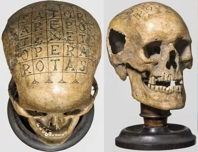 Archaeo - Histories on X: "A 16th Century AD, Oath Skull from Germany; ” a  human skull employed in the unique setting of vehmic courts. These  clandestine, quasi-judicial ᴀssemblies operated in medieval