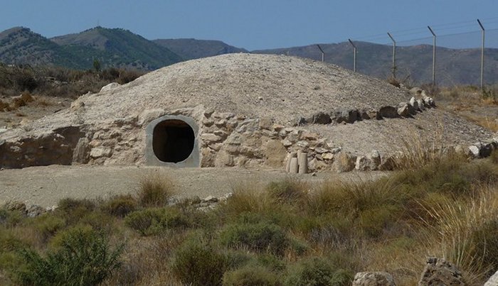 Entrance to a funerary tholos in Los Millares.