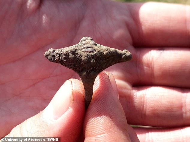 The historic ring has been uncovered in a dig led by the University of Aberdeen - and found by a volunteer whose ancestors moved to the town