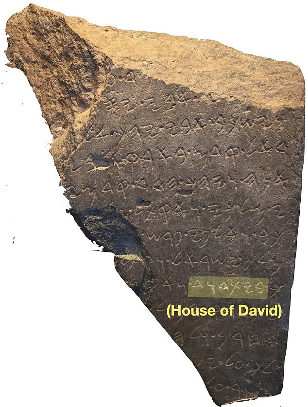 The large rock dates to the late ninth century BC and features several lines of text describing the victory of an Aramean king over a 'king of the House of David'