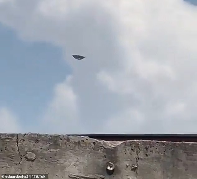 An object resembling a UFO was spotted floating around the western Mexican city of Guadalajara last week. A video recording went viral on the TikTok account of a rims and tire shop owner, who invited the 'aliens' over for a visit