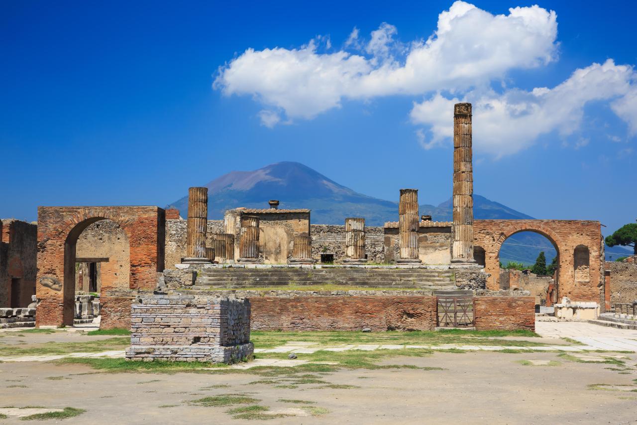 Pompeii was an ancient city in Italy that was nearly wiped off the map by a catastrophic volcanic eruption