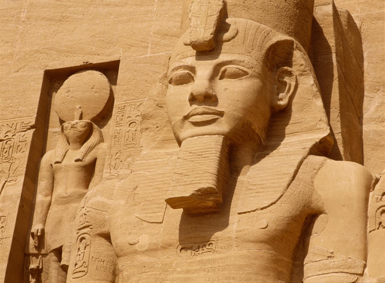 Picture of Rameses II who ruled ancient Egypt between 1279 and 1213 BC