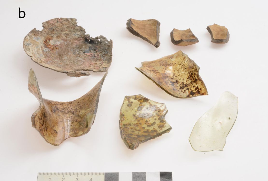 Shards retrieved from the site where Uraniborg once stood were tested for elements.