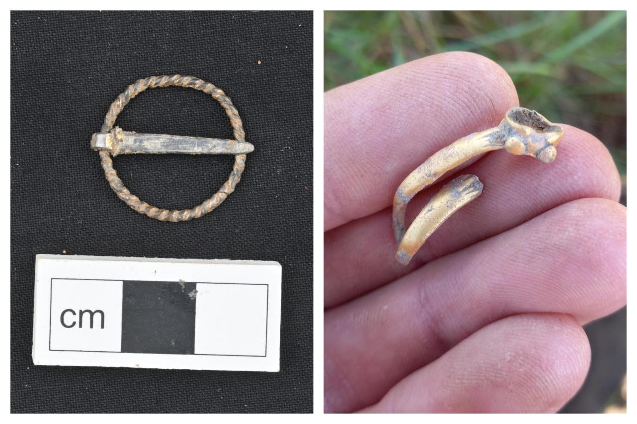 A Roman brooch and medieval gold ring