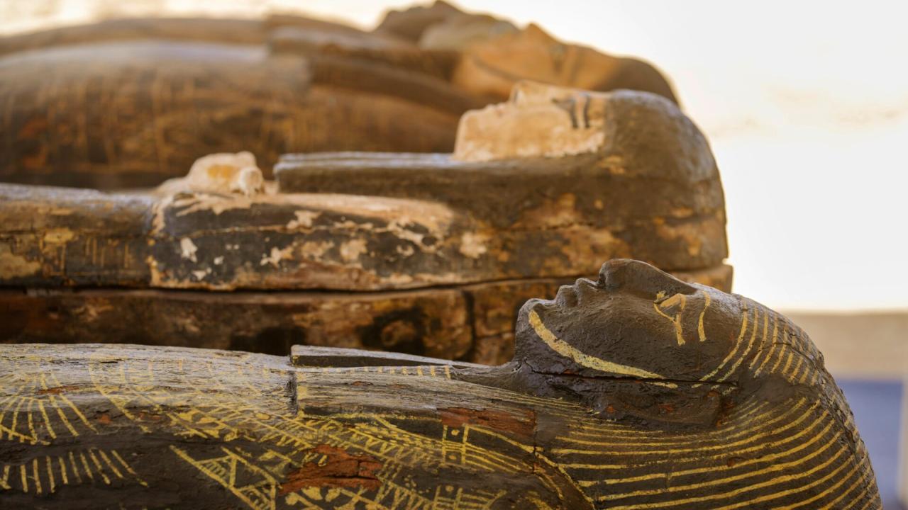 Egypt Unveils Trove of Ancient Artifacts Found Near Cairo