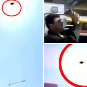 A viral video showing a ‘UFO’ hovering over a gas station in broad daylight has ignited discussions and debates online.