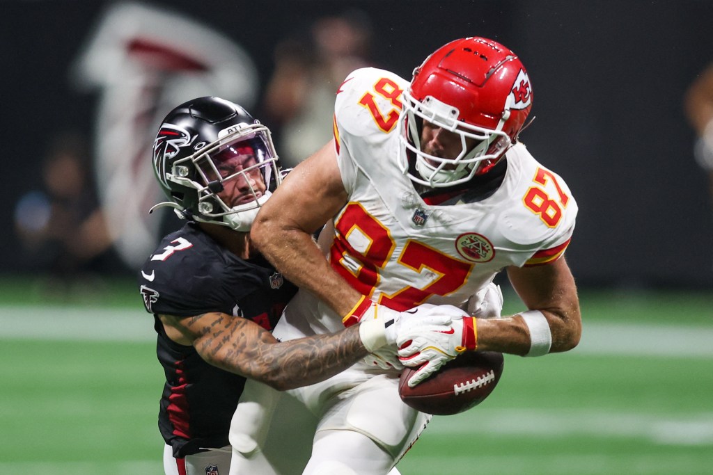 Travis Kelce tallied eight receptions in the first three games of the 2024 NFL season.