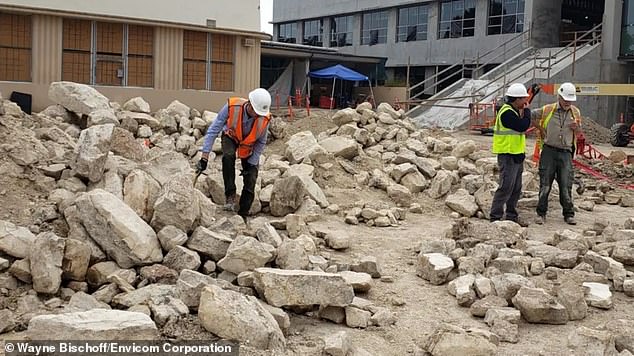 Excavations began at San Pedro High School (pictured) in June 2022 and continued through July 2024