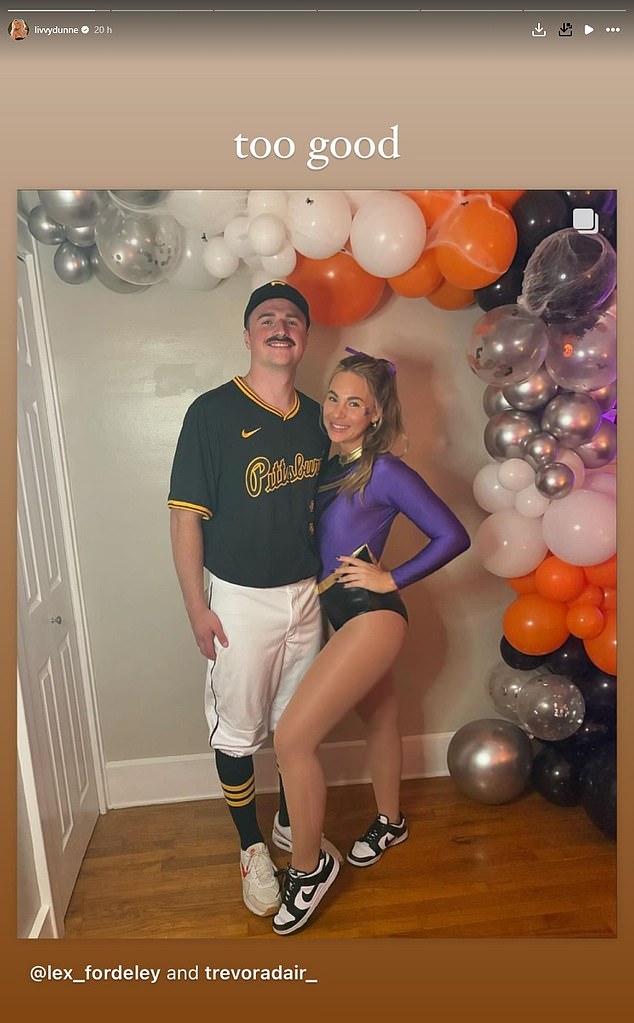 Several couples recreated the Pirates pitcher and LSU gymnast's look for Halloween