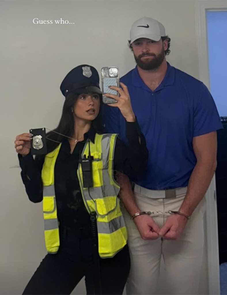 Alexandra Knox and Dawson Knox at the Bills' Halloween party on Oct. 28, 2024. 