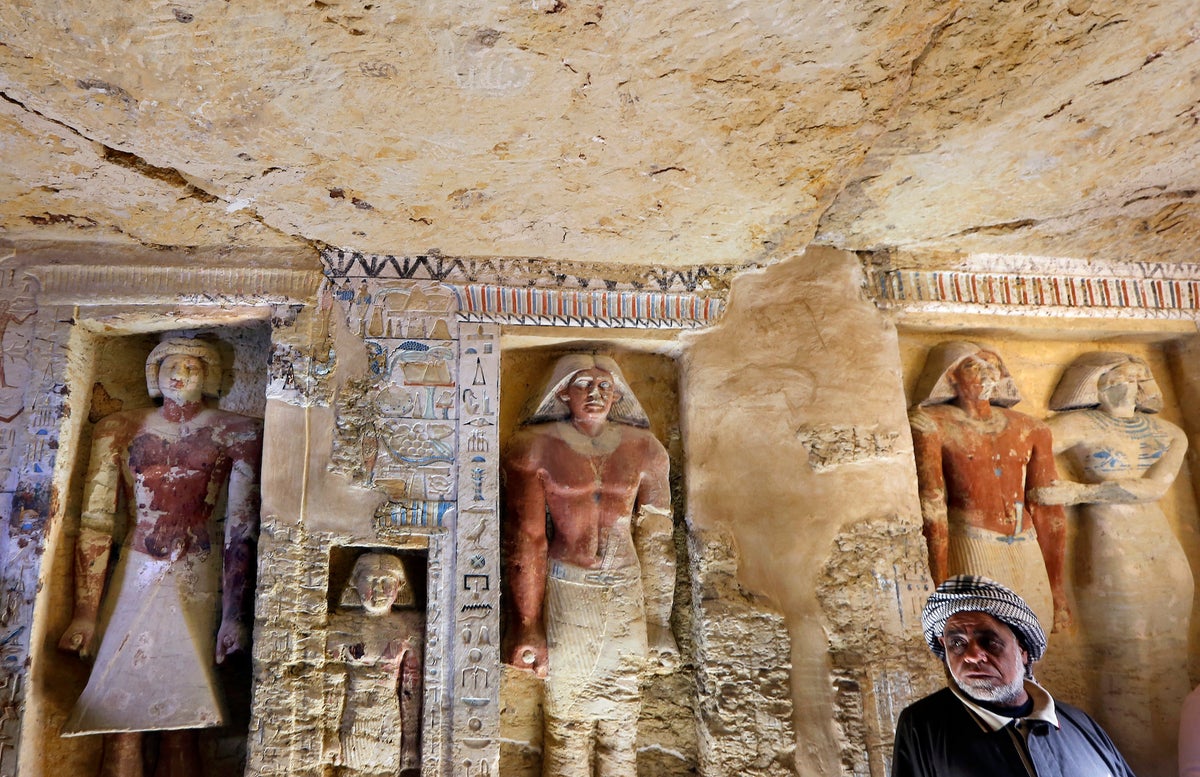 Untouched 'one-of-a-kind' ancient tomb belonging to 'divine inspector'  uncovered in Egypt | The Independent | The Independent