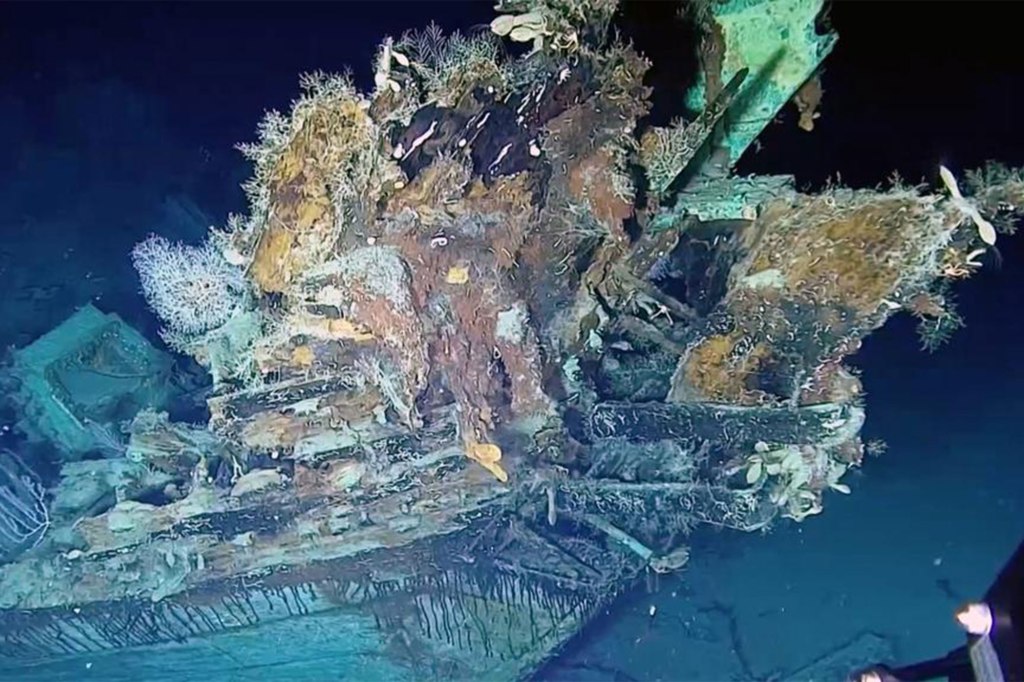 Close-up of the sunken Spanish galleon, San José, declared as a protected archaeological area by Colombia, laden with gold, silver, and emeralds