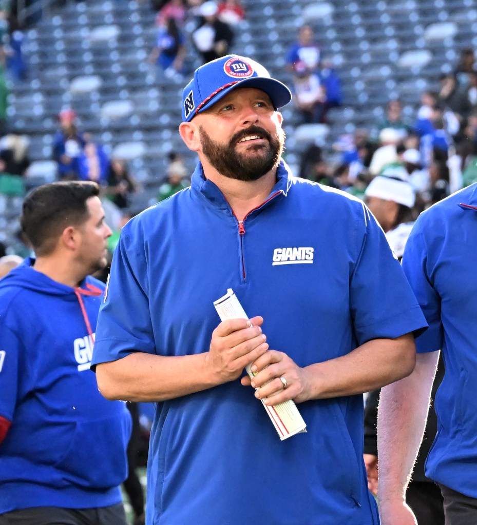 Brian Daboll looks on during the Giants' loss to the Eagles on Oct. 20, 2024.