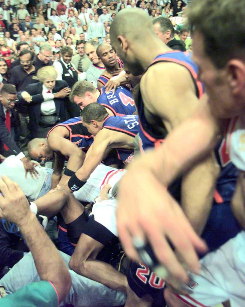 The Knicks and Heat Brawl in 1997.